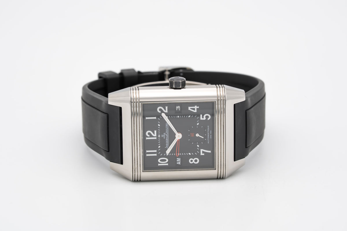 Jaeger-LeCoultre Reverso Squadra Hometime 230.8.77 Stainless Steel Automatic 35mm Papers