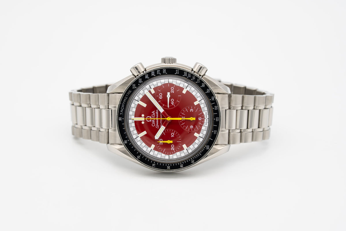 Omega Speedmaster Reduced Rare Schumacher Edition Stahl Automatik 39mm