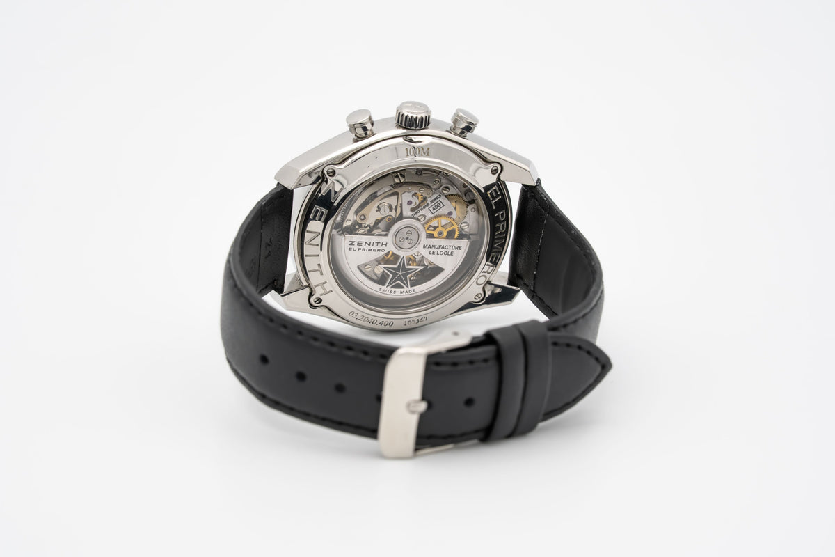 Zenith El Primero 36'000 VpH Stainless Steel Automatic 42mm Papers