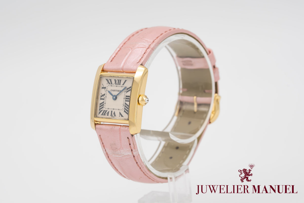 Cartier Tank Française 1820 Lady 18k Yellow Gold 750