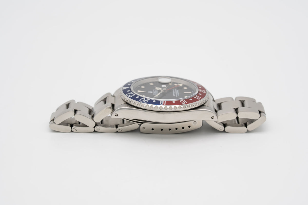 Rolex GMT-Master II 16710 Pepsi Stahl Automatik 40mm Papers