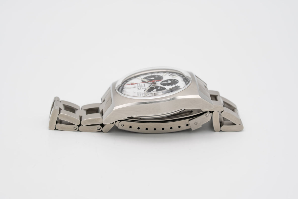 Zenith El Primero Chronomaster Rare Unpolished Like New Steel Automatic Papers 37mm