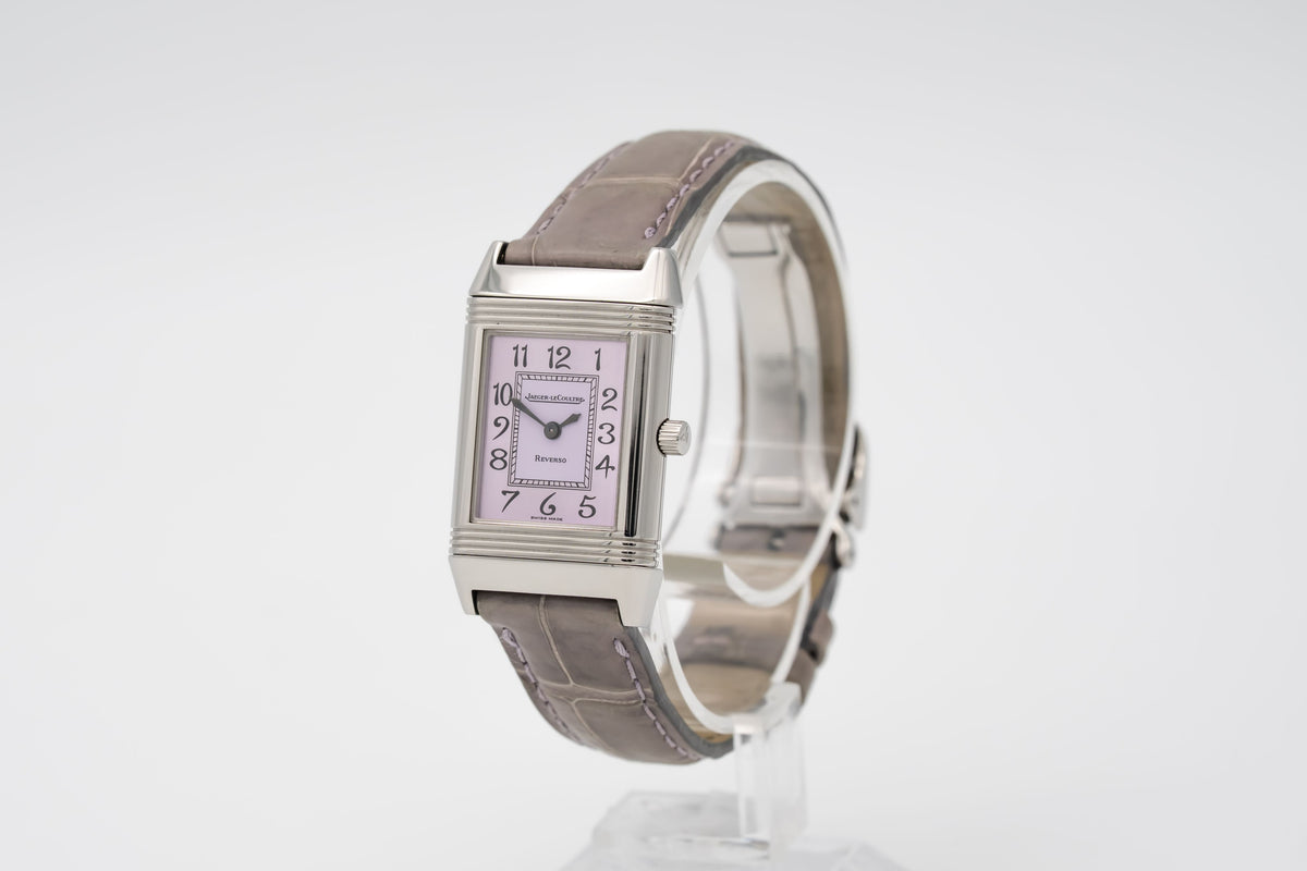 Jaeger-LeCoultre Reverso Lady 260.8.08 Rare Pink Dial Stainless Steel 20mm