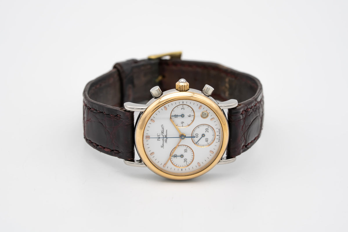 IWC Portofino Chronograph IW3730 Ladies Stahl Gelbgold 750 29mm