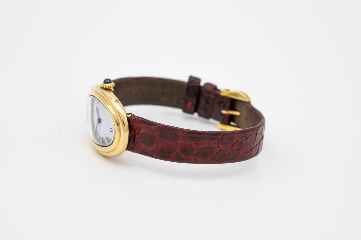 Cartier Baignoire 78094 Very Rare Ladies 18K Gold Manual Winding