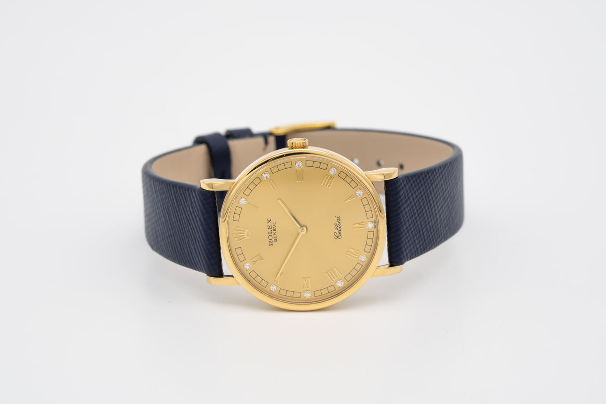 Rolex Cellini 5112 Gelbgold 750 Diamanten Manual Wiinding 32mm