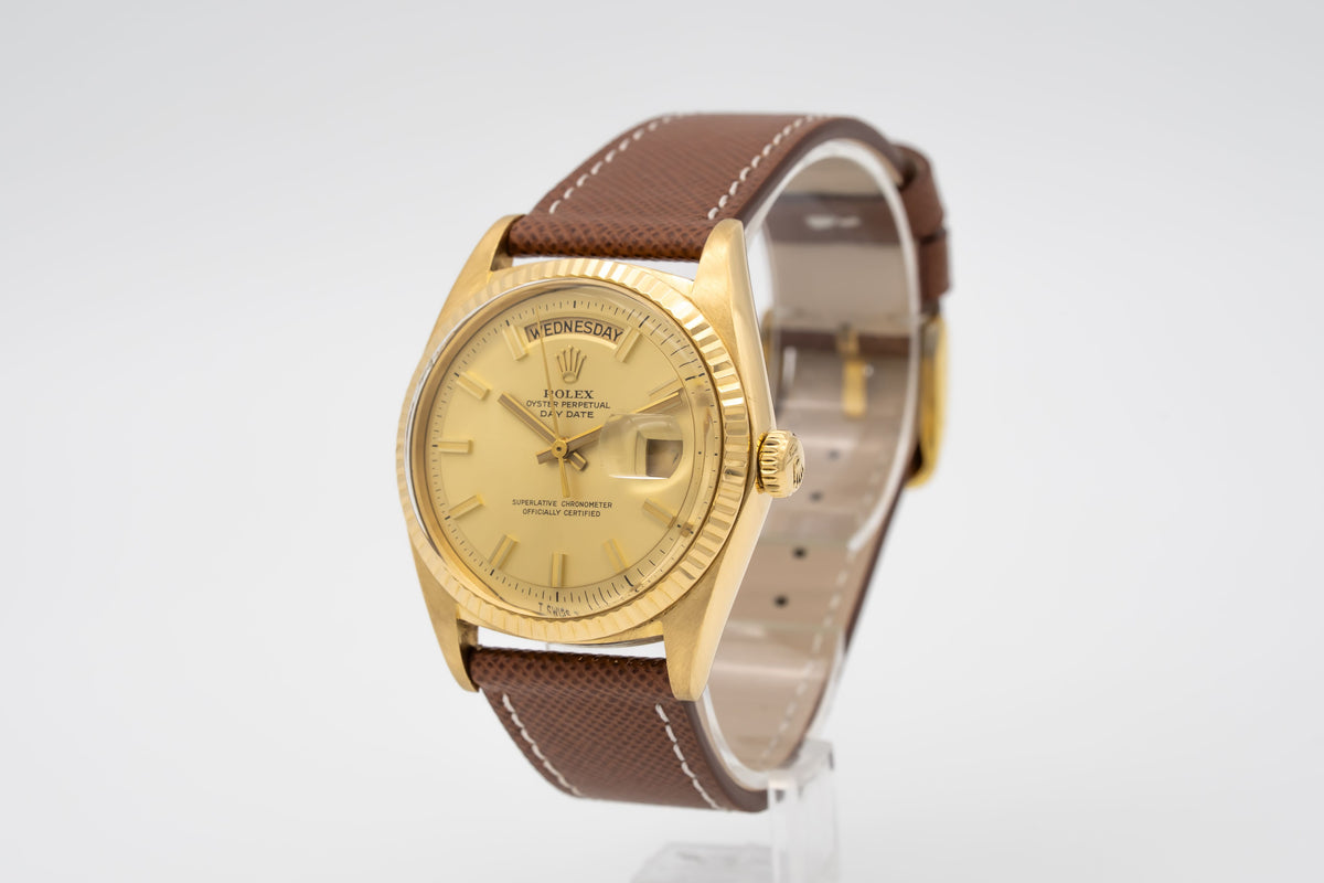 Rolex Day-Date 36 1803 Rare Wide Boy Gelbgold 750 Automatik 36mm
