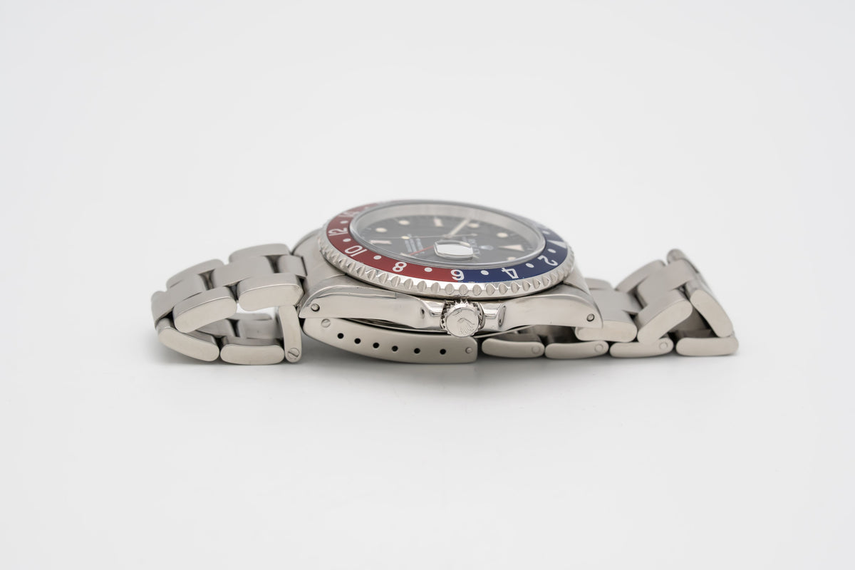 Rolex GMT-Master II 16710 Pepsi Stahl Automatik 40mm Papers
