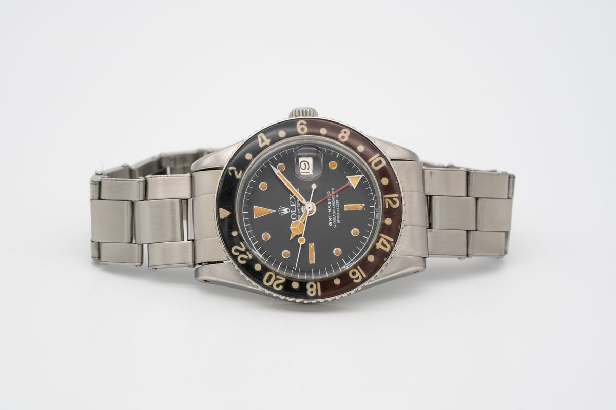 Rolex GMT-Master 6542 Rare Pussy Galore Bakelite Pepsi Stahl Automatik 38mm