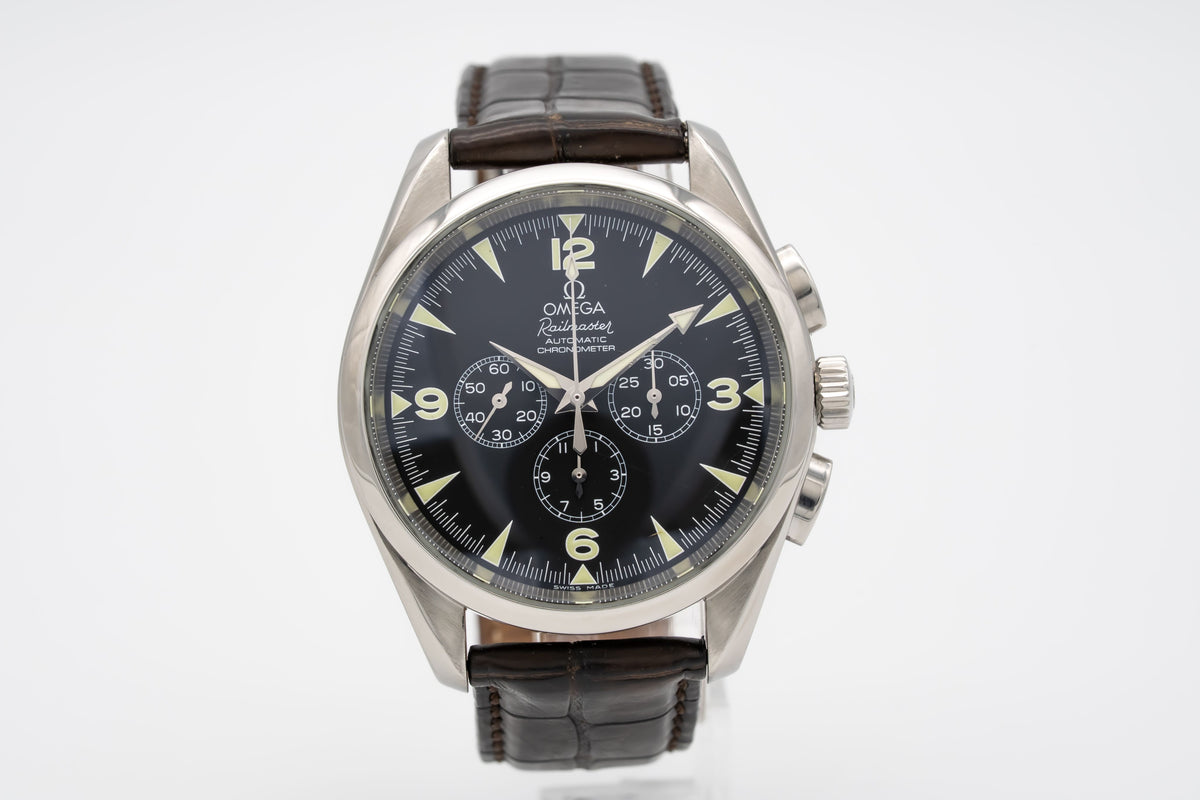 Omega Seamaster Railmaster 2812.52.37 Chronograph Stahl Automatik 42mm