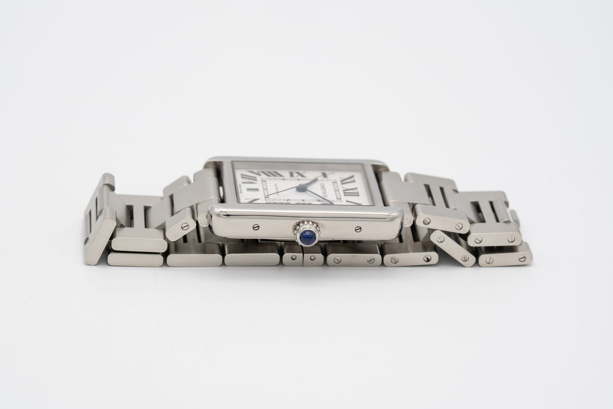 Cartier Tank Solo XL 3515 Stahl Automatik 31mm Herrenuhr Papers