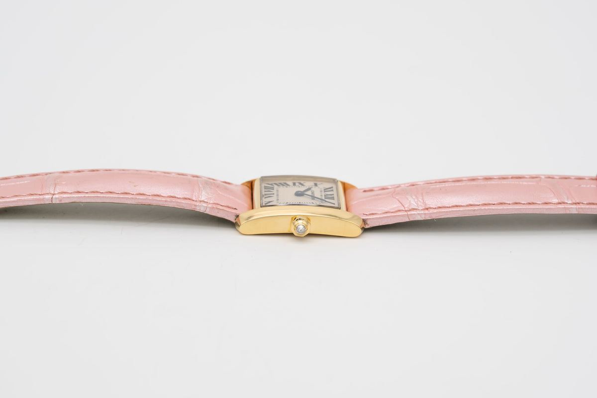Cartier Tank Française 1820 Lady 18k Yellow Gold 750