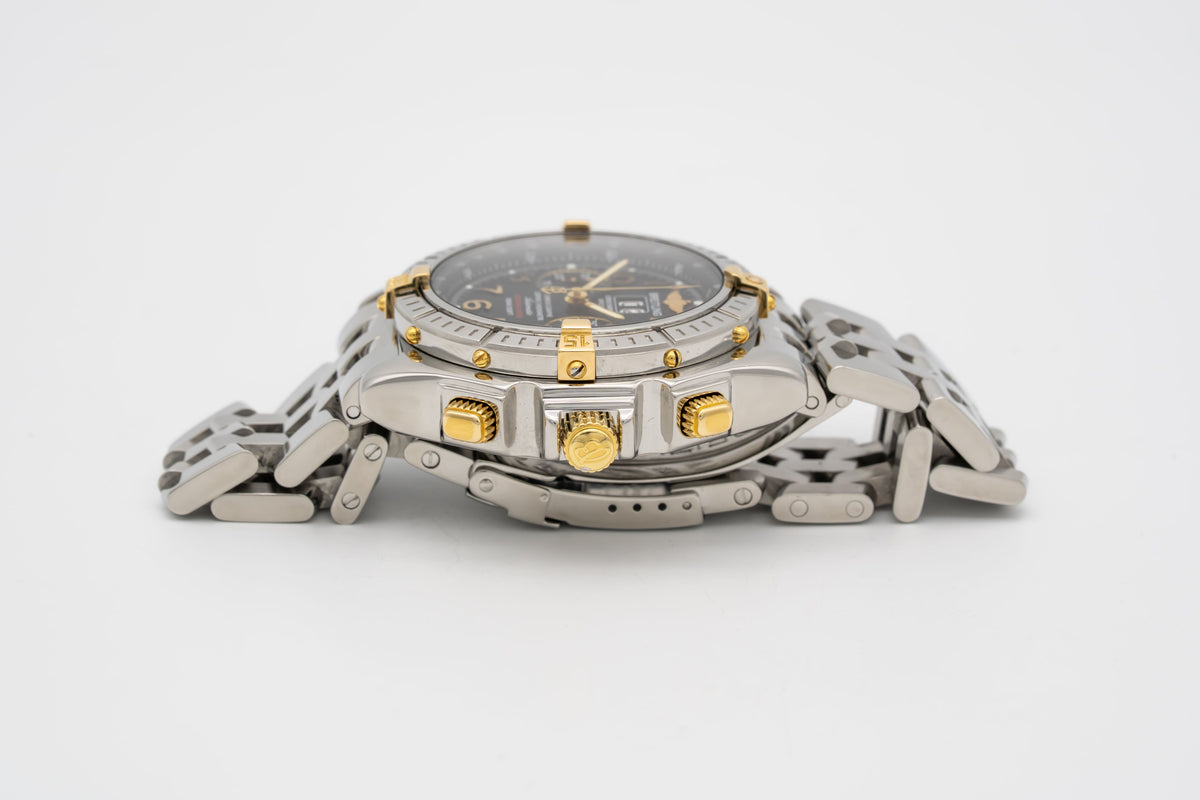 Breitling Crosswind Special B44356 Limited Edition Stahl Gelbgold Automatik 44mm Papers