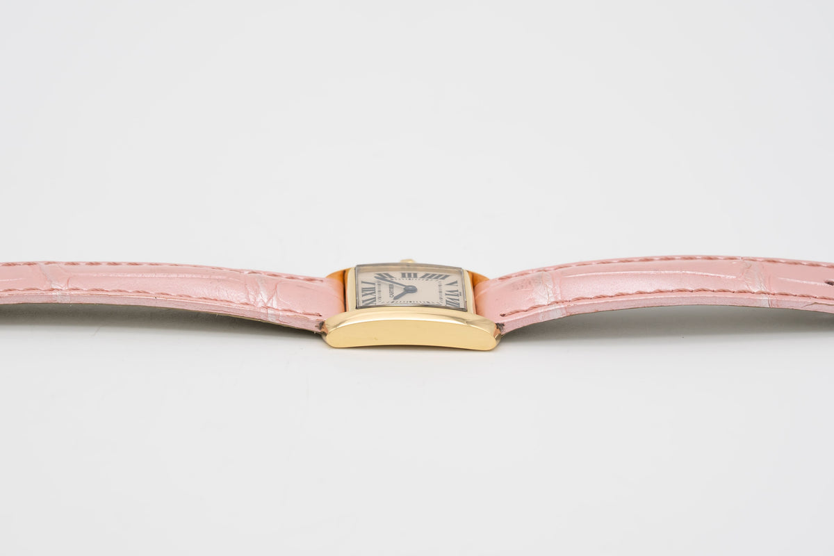 Cartier Tank Française 1820 Lady 18k Yellow Gold 750