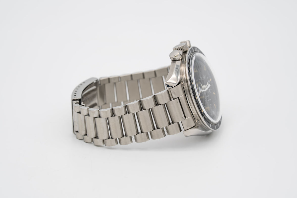 Omega Speedmaster Professional Moonwatch Rare Long S and R Stainless Steel Manual Winding 42mm