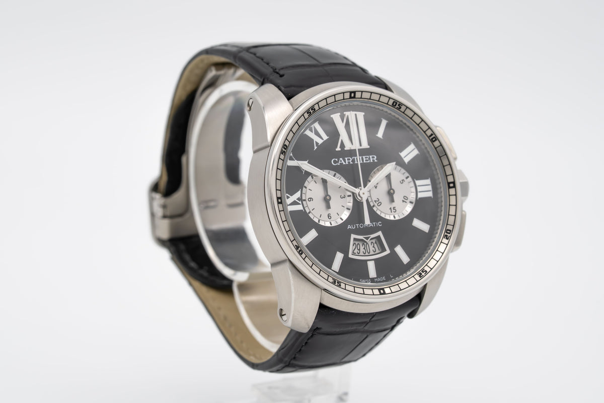 Cartier Calibre de Cartier Chronograph 3578 Chronograph Stainless Steel Automatic 42mm Papers