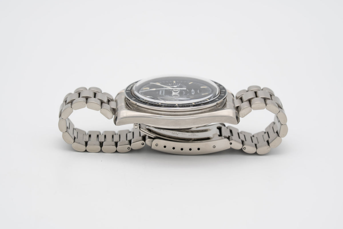 Omega Speedmaster Professional Moonwatch Rare Long S and R Stainless Steel Manual Winding 42mm