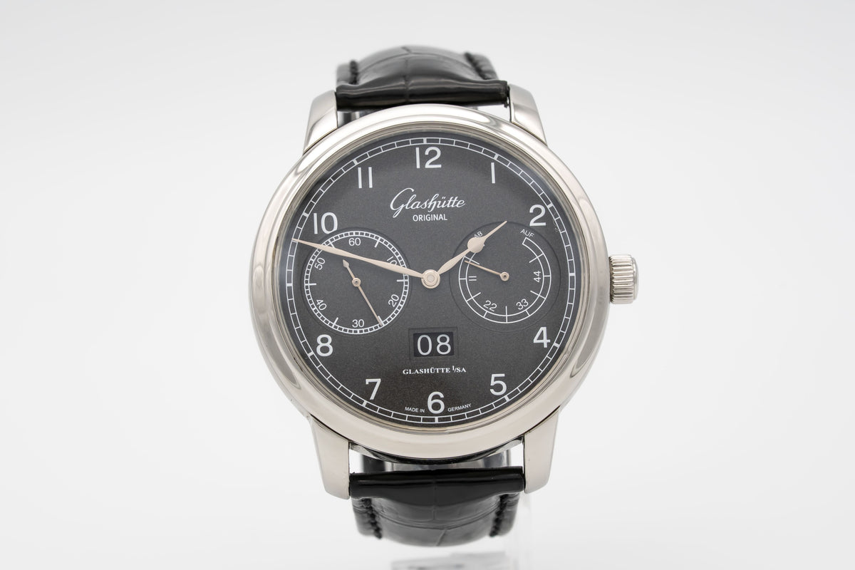 Glashütte Original Senator Observer Stainless Steel Automatic Grey Dial 44mm