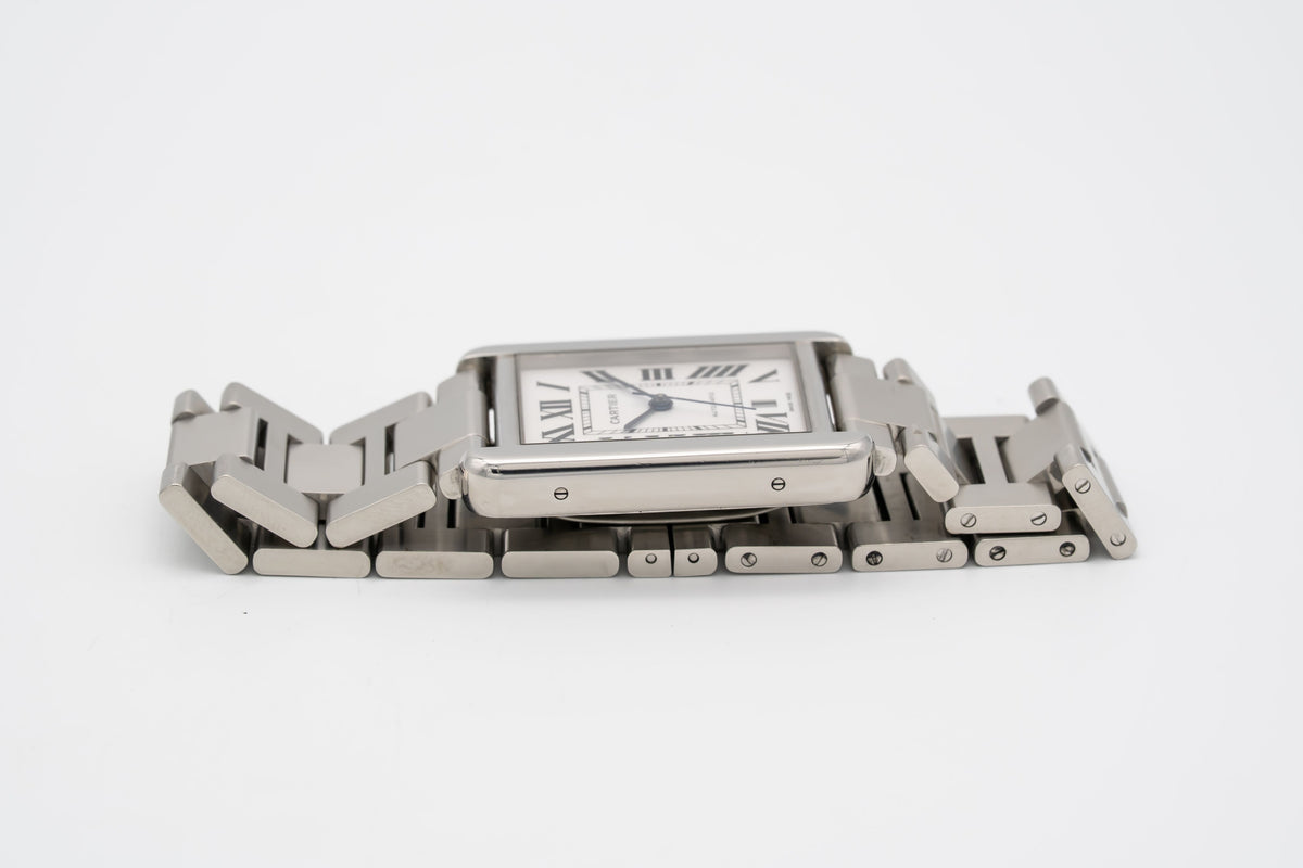 Cartier Tank Solo XL 3515 Stahl Automatik 31mm Herrenuhr Papers