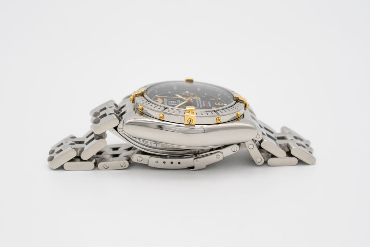 Breitling Crosswind Special B44356 Limited Edition Stahl Gelbgold Automatik 44mm Papers