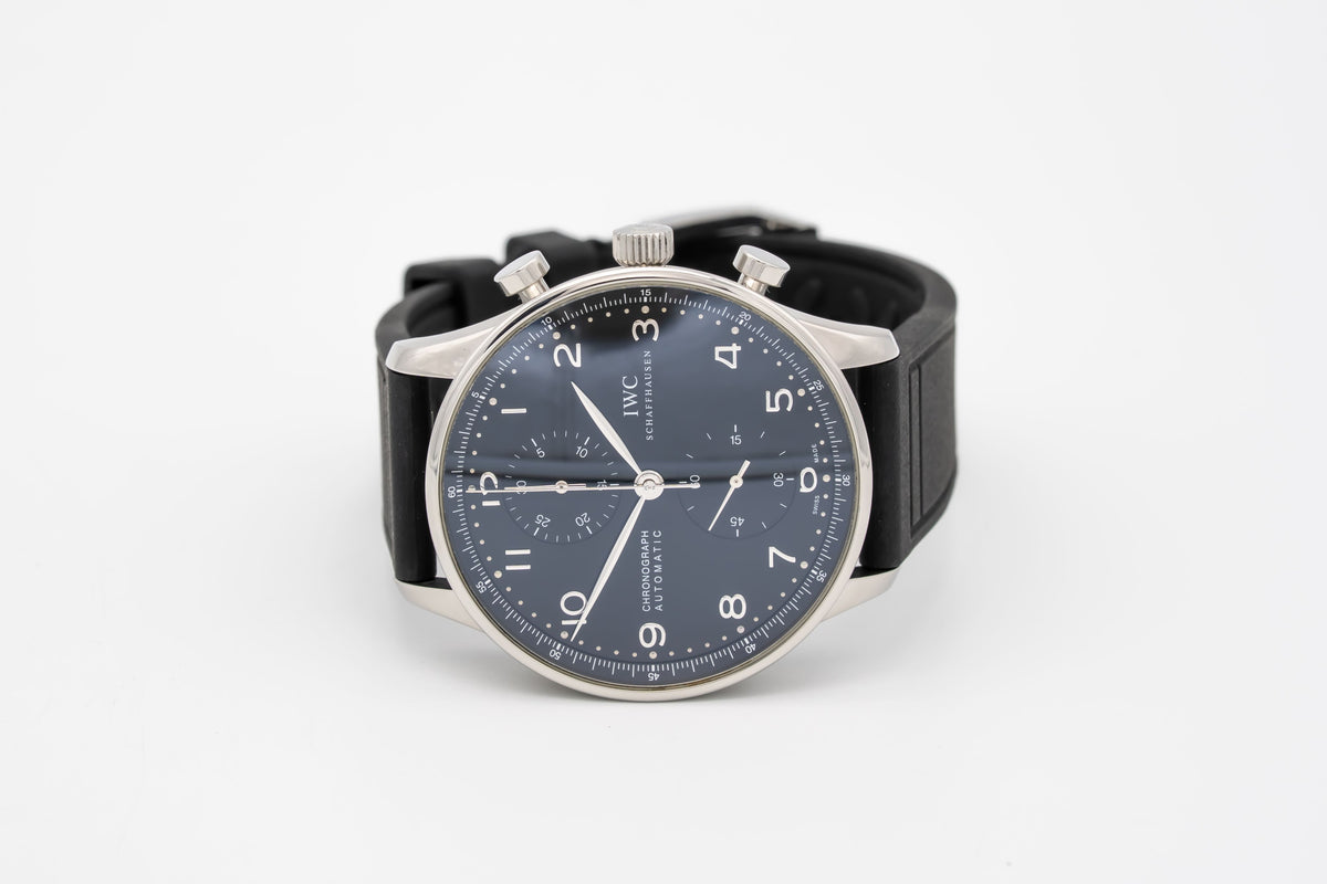 IWC Portugieser Chronograph IW371447 Portuguese Stahl Automatik 41mm Papers