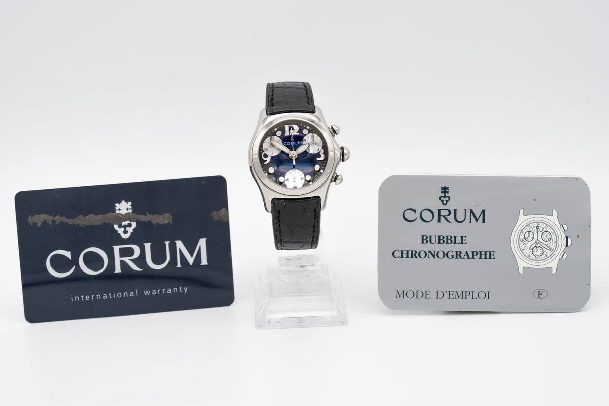 Corum Bubble 196.250.20 Chronograph Stainless Steel 36mm Papers