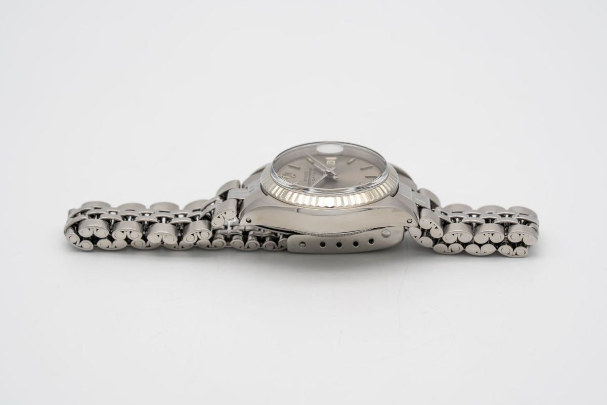 Rolex Lady-Datejust 6917 Rare Grey Dial Stahl Weissgold 750 Automatik 26mm