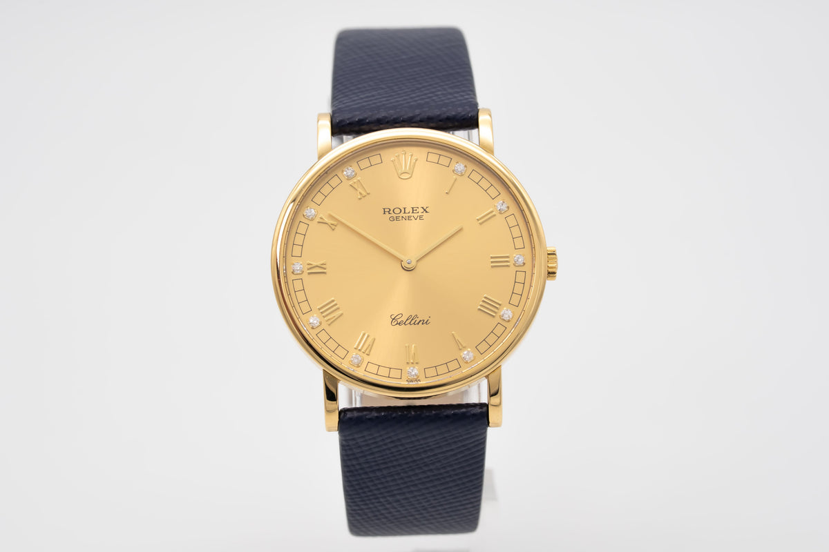 Rolex Cellini 5112 Gelbgold 750 Diamanten Manual Wiinding 32mm