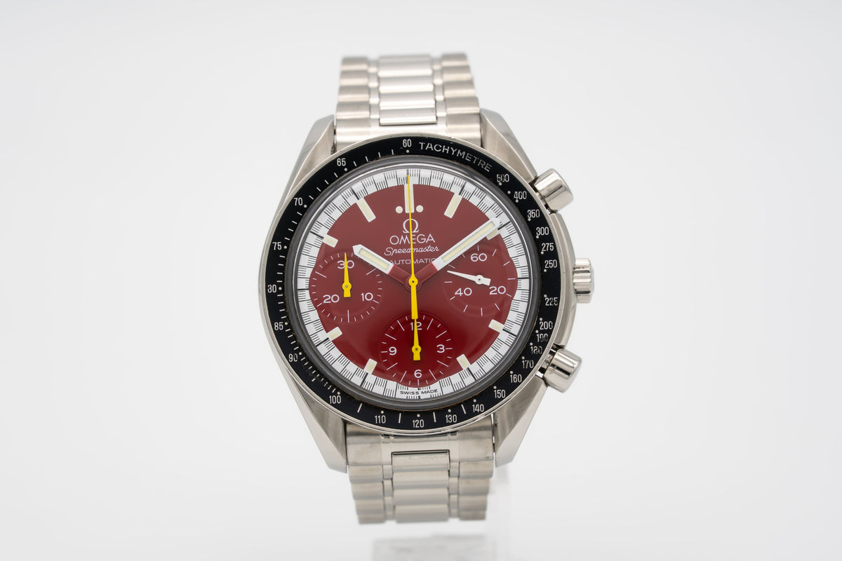 Omega Speedmaster Reduced Rare Schumacher Edition Stahl Automatik 39mm