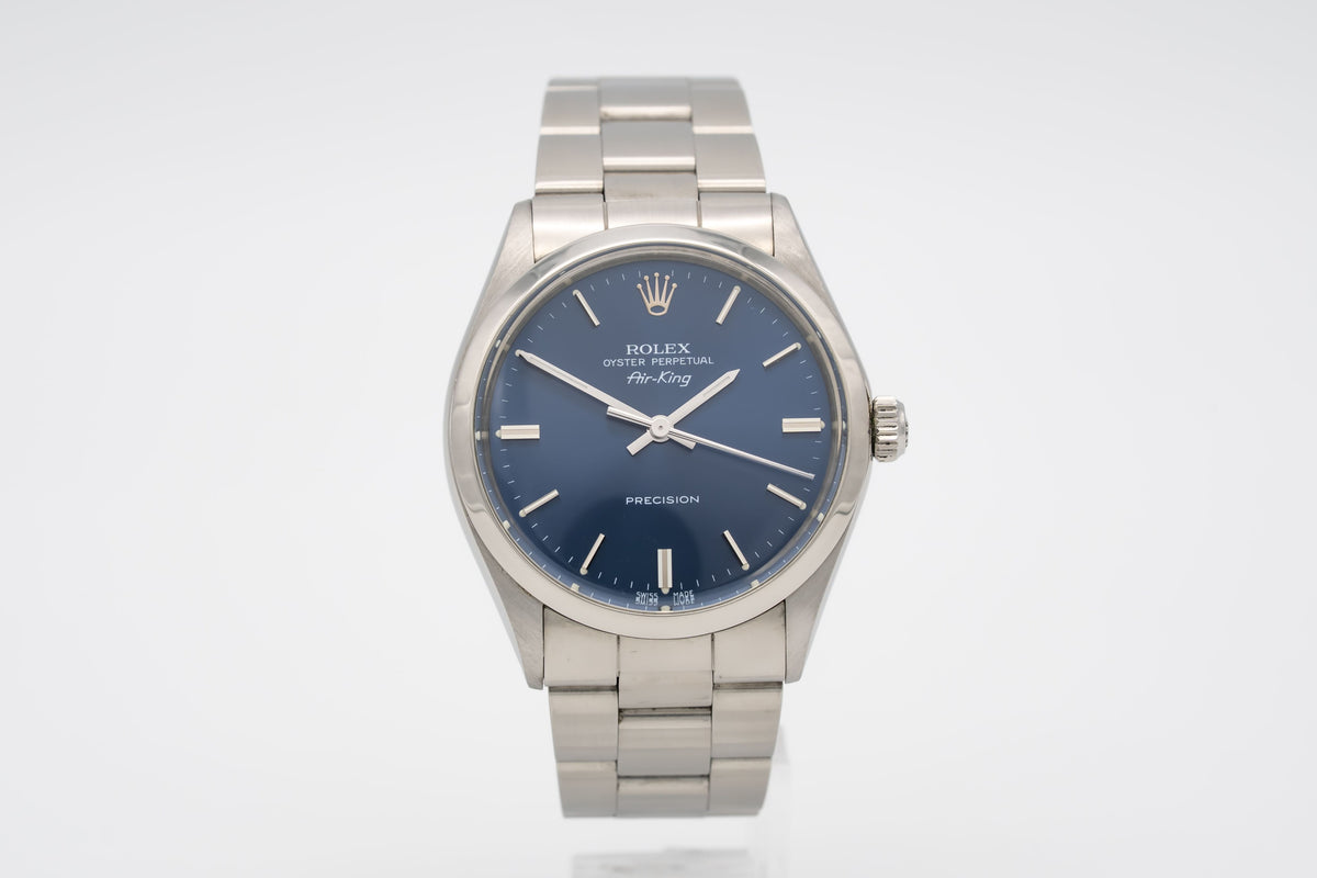 Rolex Air King 5500 Rare Blue Dial Stainless Steel Automatic 34mm