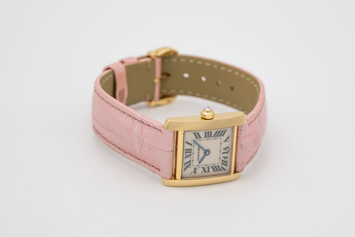 Cartier Tank Française 1820 Lady 18k Yellow Gold 750