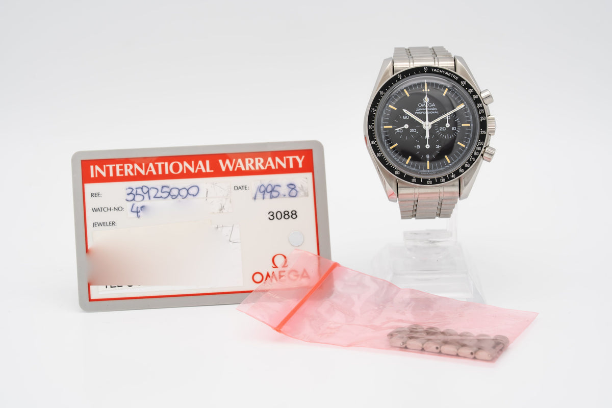 Omega Speedmaster Professional Moonwatch Apollo XI Papers Unpolished Stainless Steel Manual 42mm