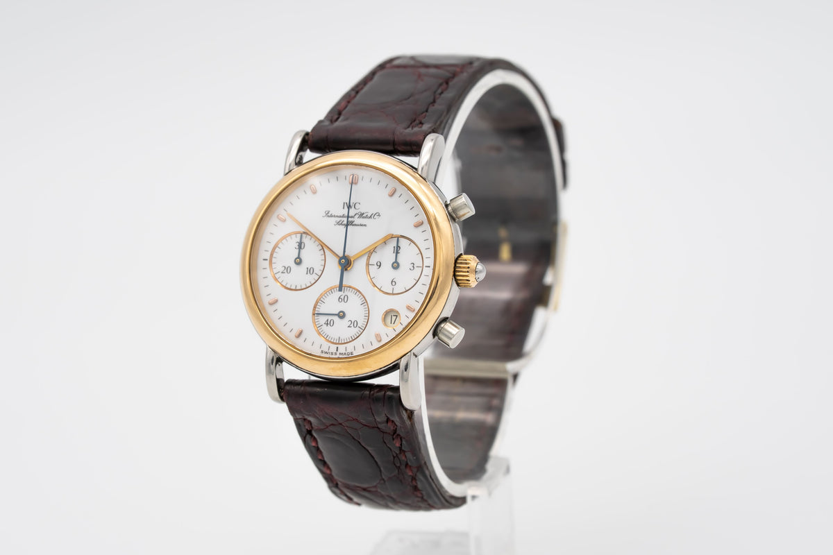IWC Portofino Chronograph IW3730 Ladies Stahl Gelbgold 750 29mm