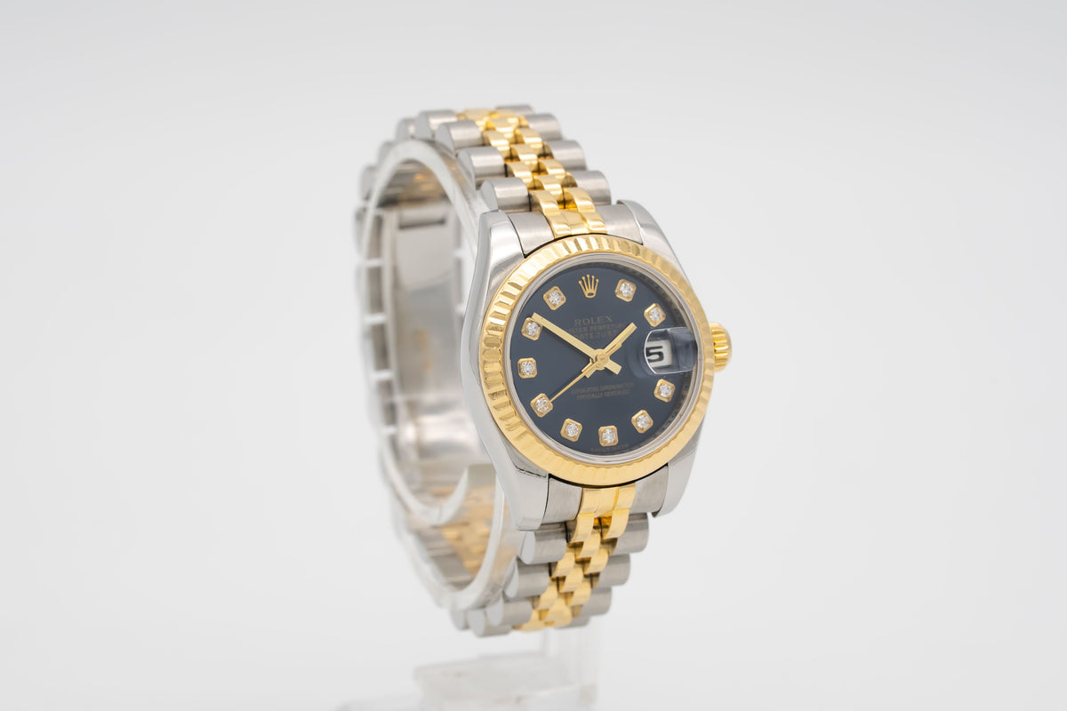 Rolex Lady-Datejust 179173 Factory Diamond Dial Stahl Gelbgold 750 Automatik 26m