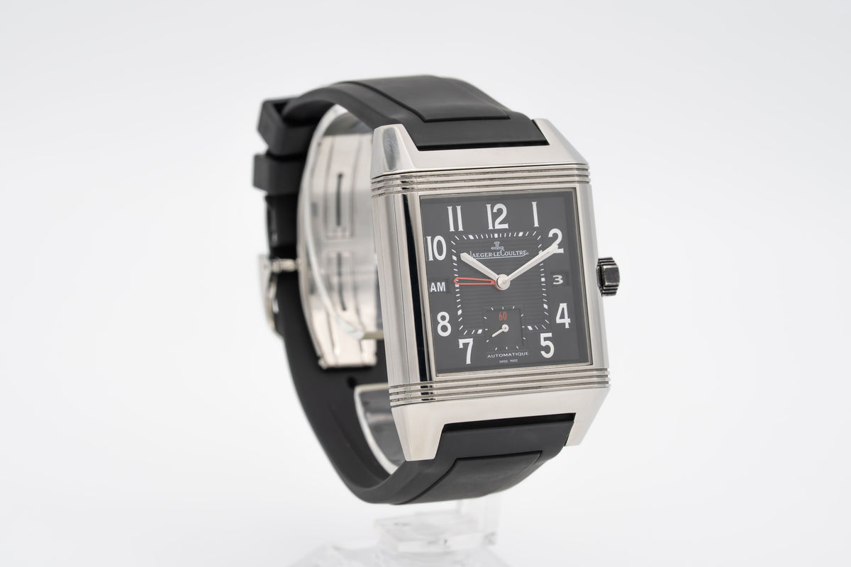 Jaeger-LeCoultre Reverso Squadra Hometime 230.8.77 Stainless Steel Automatic 35mm Papers