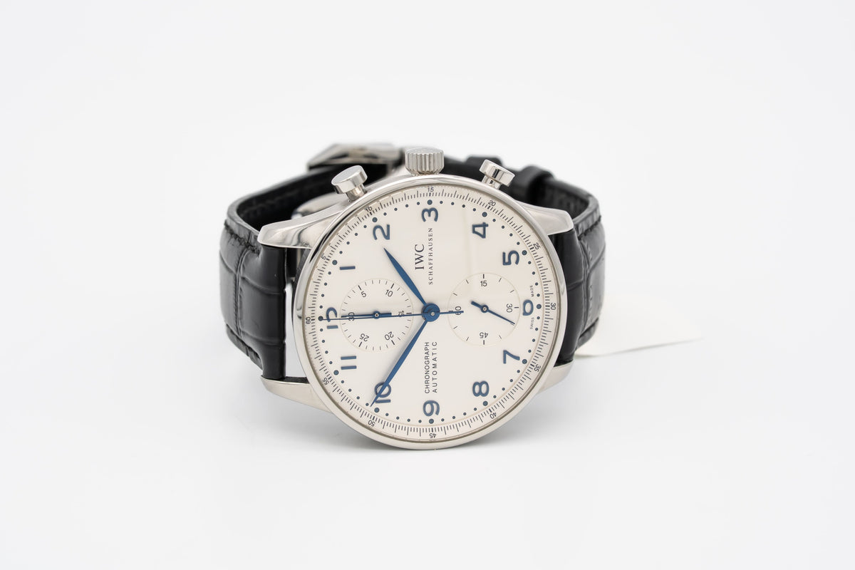 IWC Portugieser Chronograph IW371446 Portuguese Stahl Automatik 41mm Papers