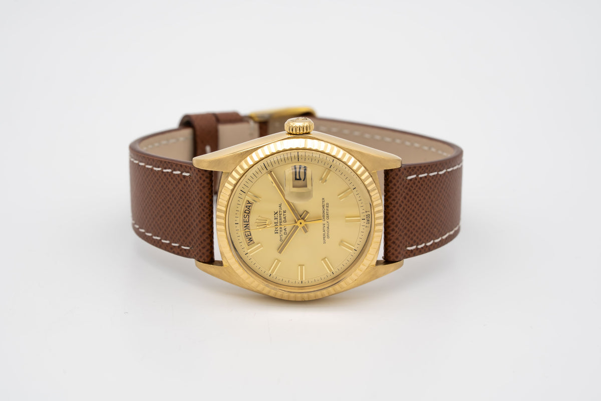 Rolex Day-Date 36 1803 Rare Wide Boy Gelbgold 750 Automatik 36mm