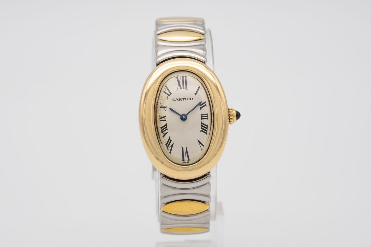 Cartier Baignoire 8057910 Lady Stahl Gelbgold 750