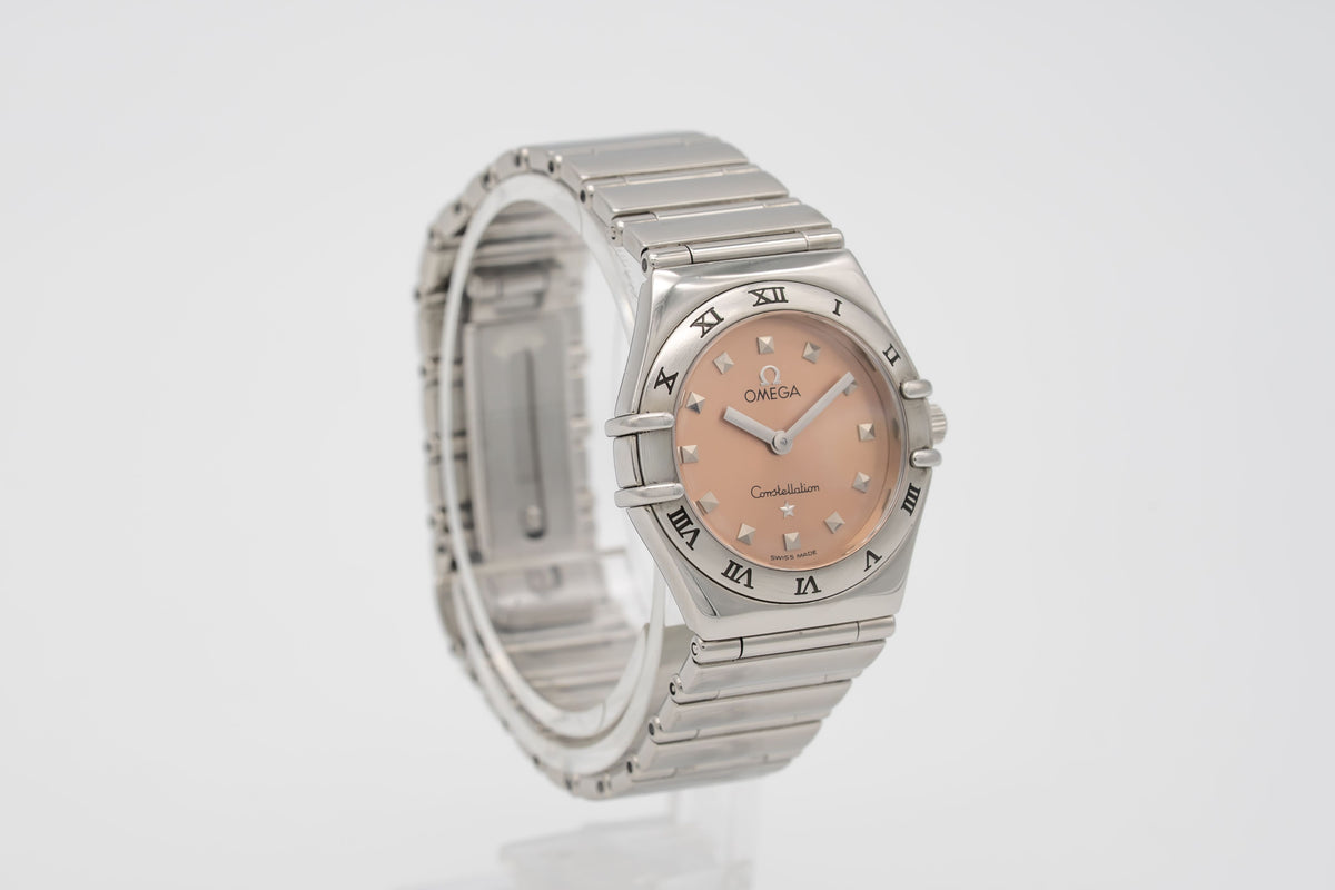 Omega Constellation Ladies My Choice Lady Salmon Dial Stainless Steel 25mm