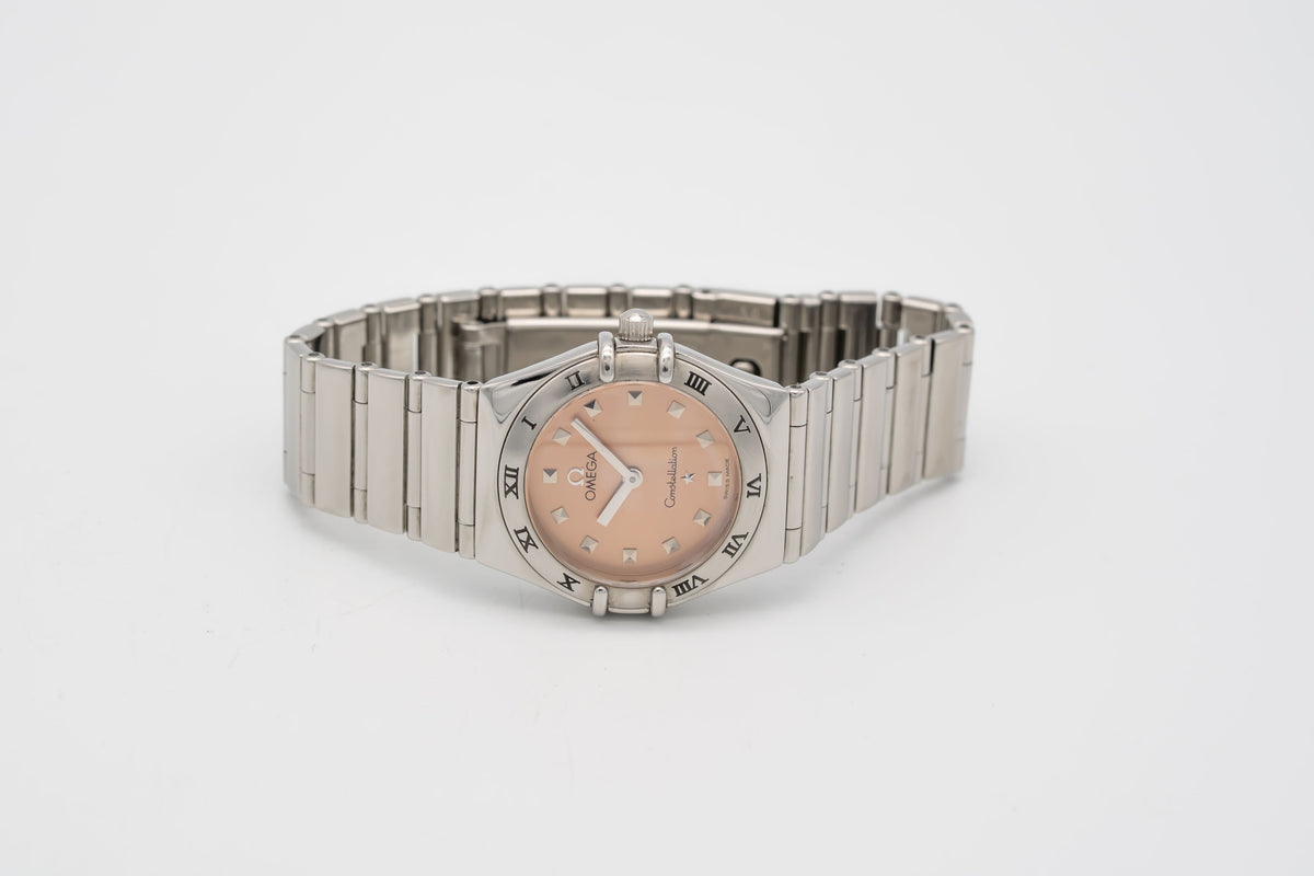 Omega Constellation Ladies My Choice Lady Salmon Dial Stainless Steel 25mm