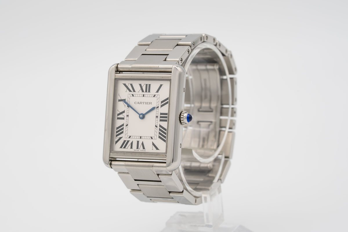 Cartier Tank Solo 3169 Stainless Steel Papers 27mm