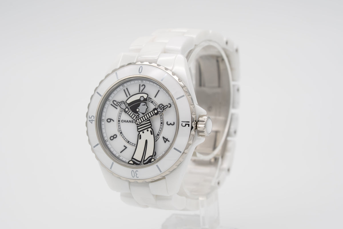 Chanel J12 Mademoiselle J12 La Pausa Ceramic Automatic 38mm Papers