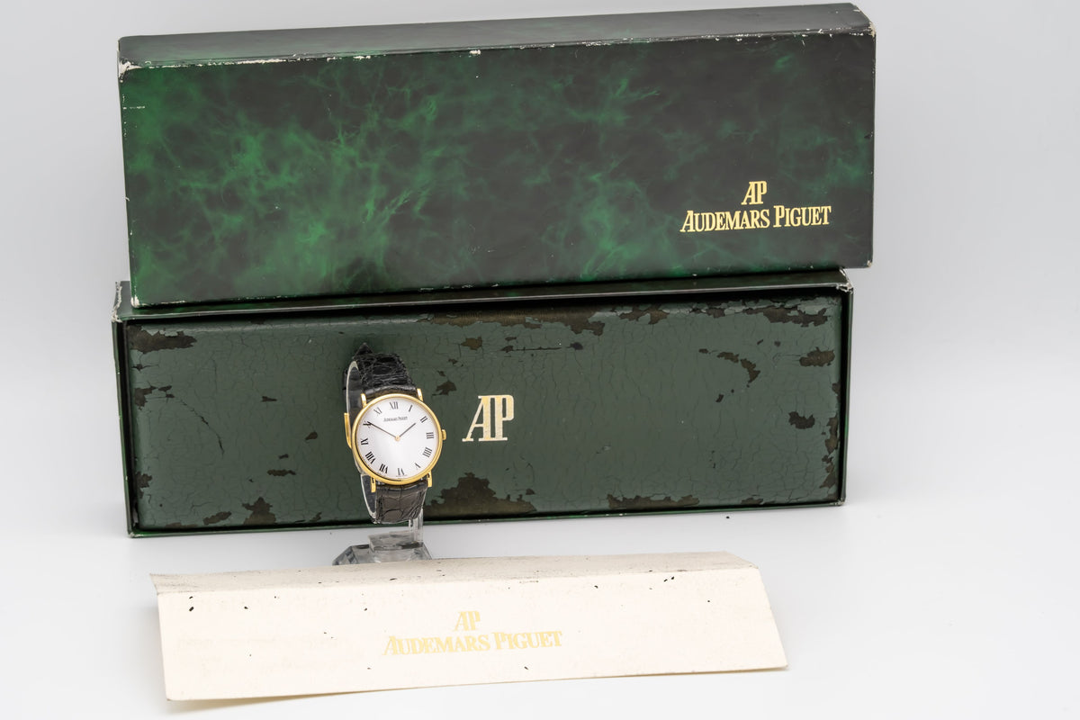 Audemars Piguet Classic 18K B&P Banque Cantonale Gelbgold 750 Manual Winding 32mm