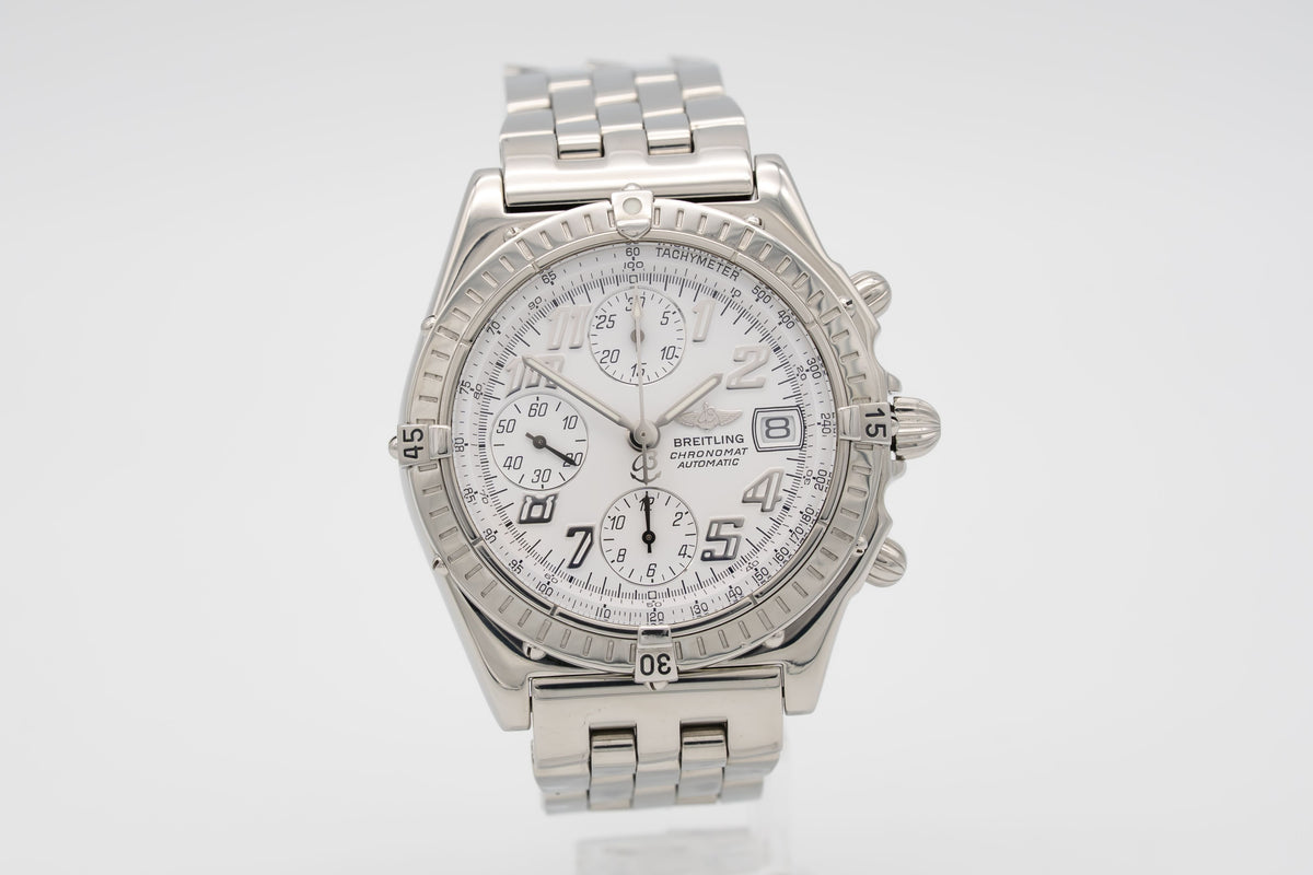 Breitling Blackbird Chronomat A13350 Stahl Automatik 40mm Papers
