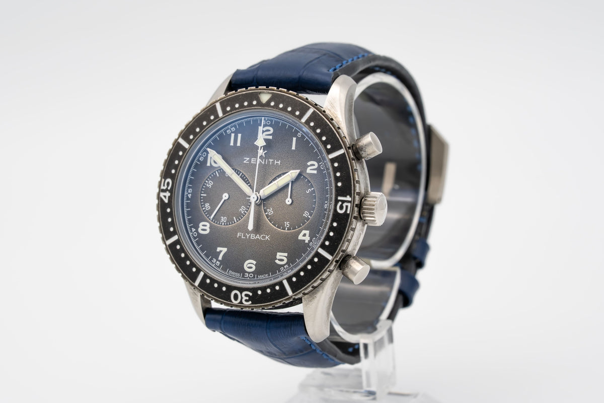Zenith Pilot Type 20 Chronograph Flyback Stainless Steel Automatic 43mm Papers