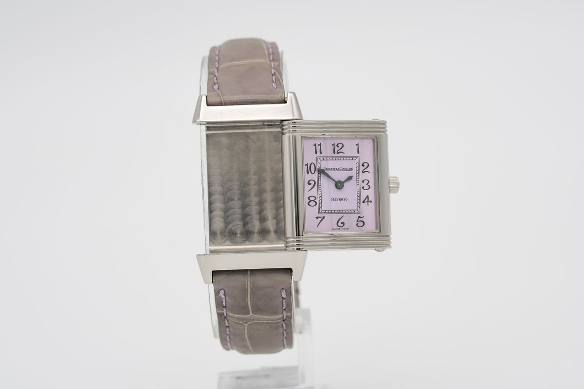 Jaeger-LeCoultre Reverso Lady 260.8.08 Rare Pink Dial Stainless Steel 20mm
