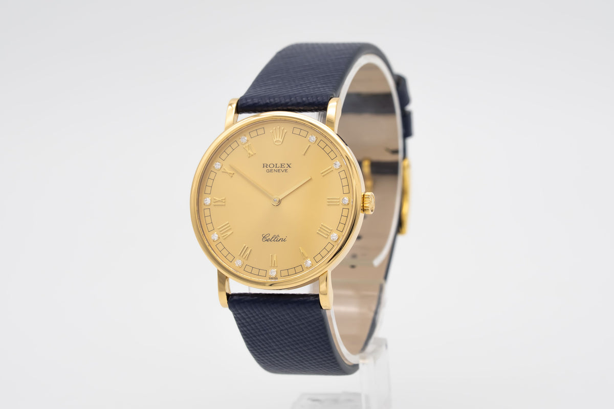 Rolex Cellini 5112 Gelbgold 750 Diamanten Manual Wiinding 32mm