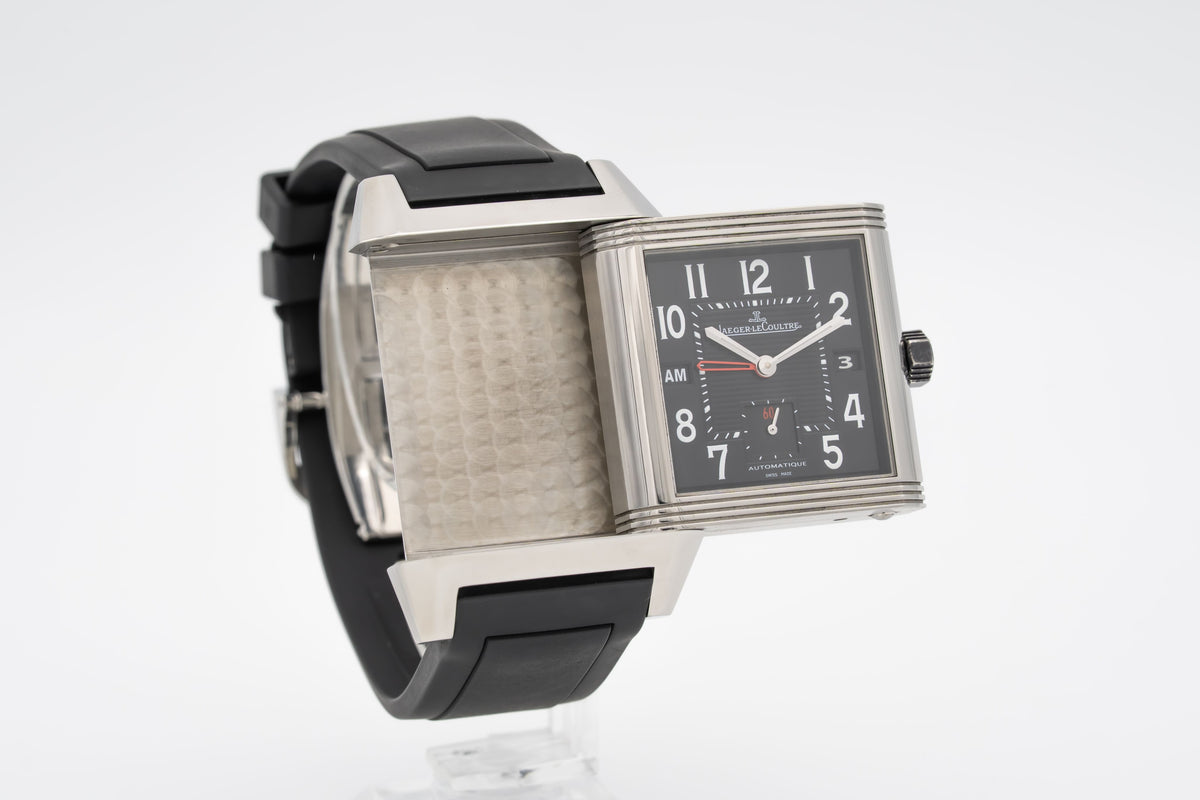 Jaeger-LeCoultre Reverso Squadra Hometime 230.8.77 Stainless Steel Automatic 35mm Papers