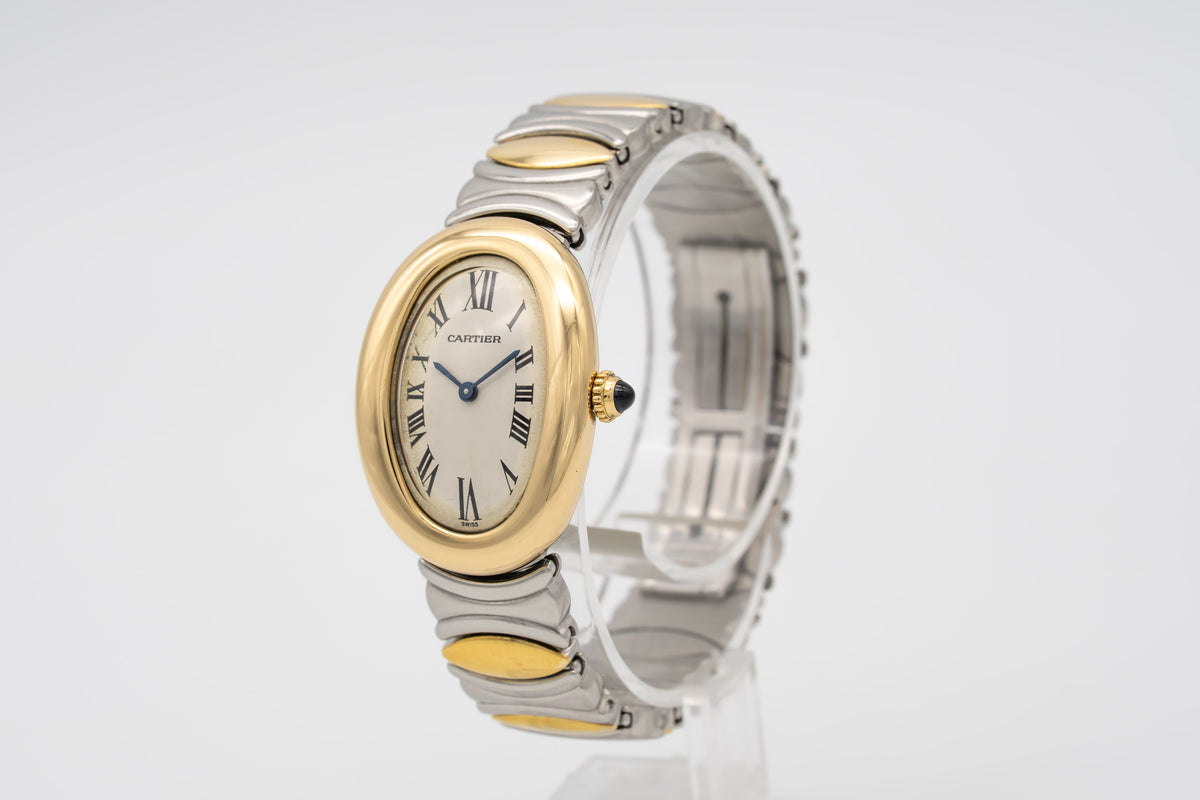 Cartier Baignoire 8057910 Lady Stahl Gelbgold 750