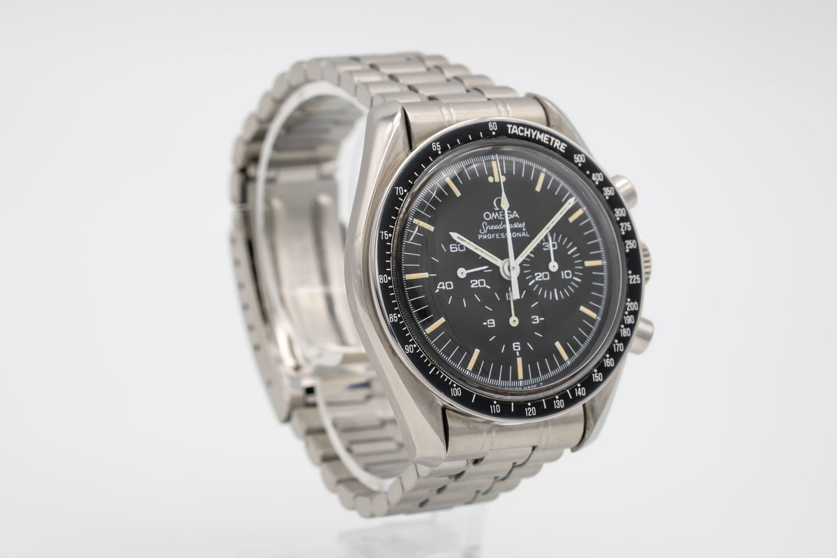 Omega Speedmaster Professional Moonwatch Rare Long S and R Stainless Steel Manual Winding 42mm